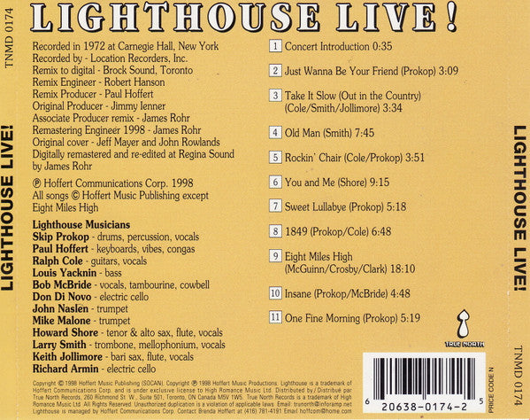 USED CD - Lighthouse – Lighthouse Live!
