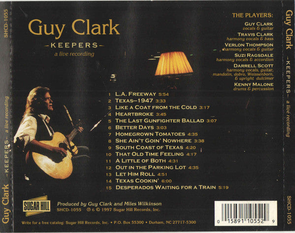USED CD - Guy Clark – Keepers - A Live Recording