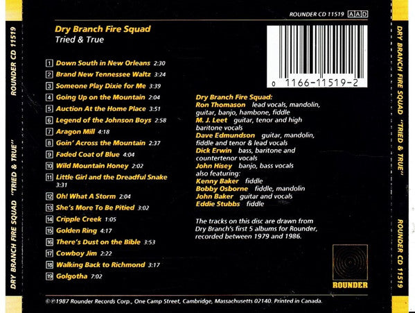 USED CD - Dry Branch Fire Squad – Tried & True
