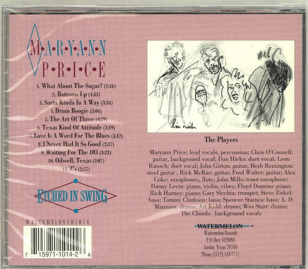 USED CD - Maryann Price – Etched In Swing
