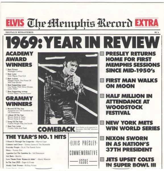 Elvis Presley – The Memphis Record - USED CD