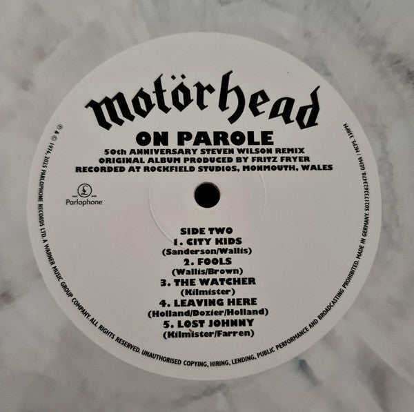 Motörhead - On Parole (Steven Wilson Remix)(RSD 2026 VINYL) | Mint (M) Mint (M)