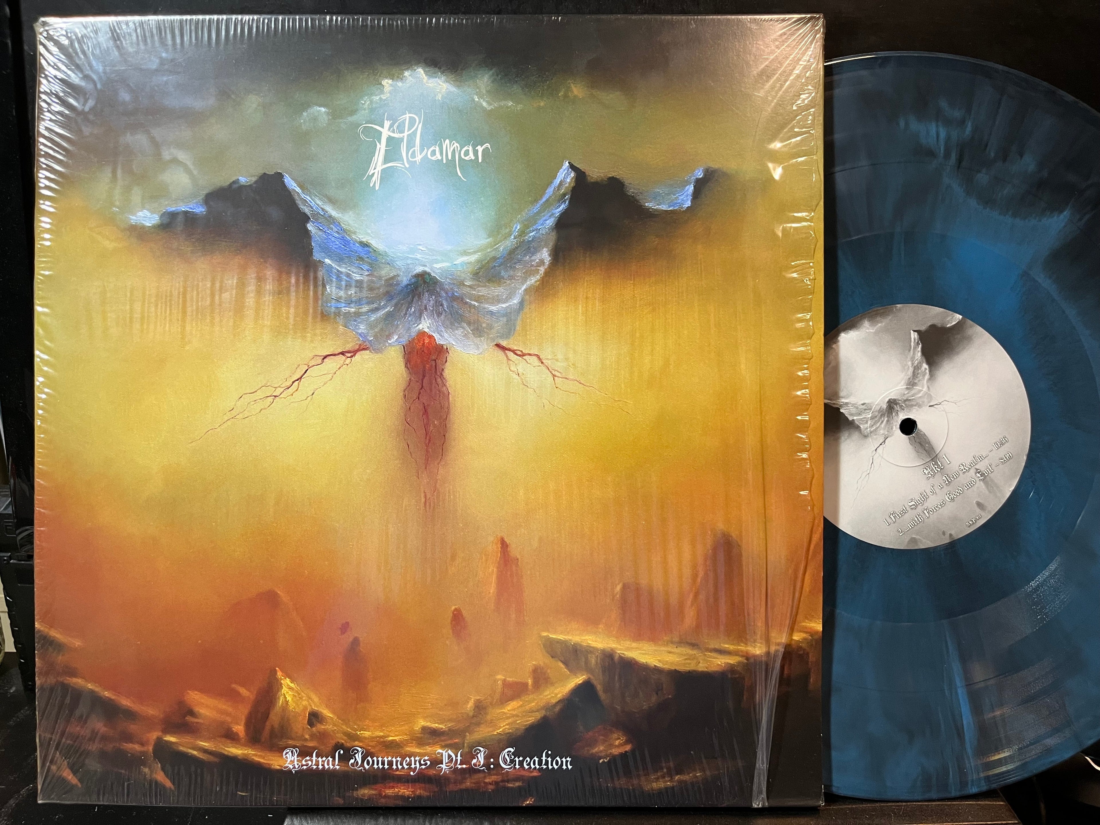 Eldamar - Astral Journeys Pt. I: Creation (BLUE & BLACK GALAXY VINYL LP NORTHERN SILENCE PRODUCTIONS NSP 301 2024) | USED Near Mint (NM or M-) Near Mint (NM)