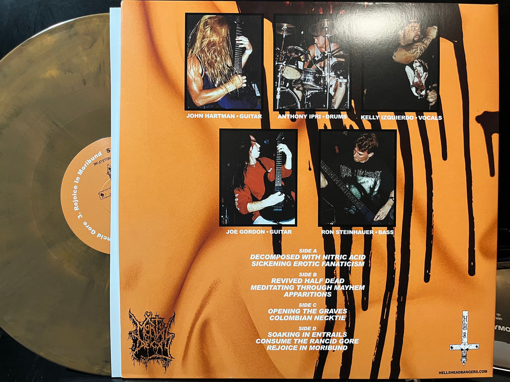 Mortal Decay - Sickening Erotic Fanaticism (GOLD & BLACK GALAXY VINYL 2xLP HELLS HEADBANGERS HELLS LP 346 2025) | USED Near Mint (NM or M-) Near Mint (NM)