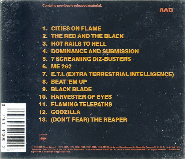 USED CD - Blue Öyster Cult – Career Of Evil (The Metal Years)