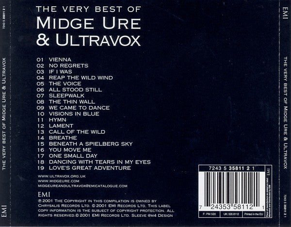 USED CD- Midge Ure & Ultravox – The Very Best Of