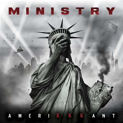 MINISTRY - Amerikkkant (Gray, Black & White Splatter VINYL LP Nuclear Blast NBR 4341-5) | NEW