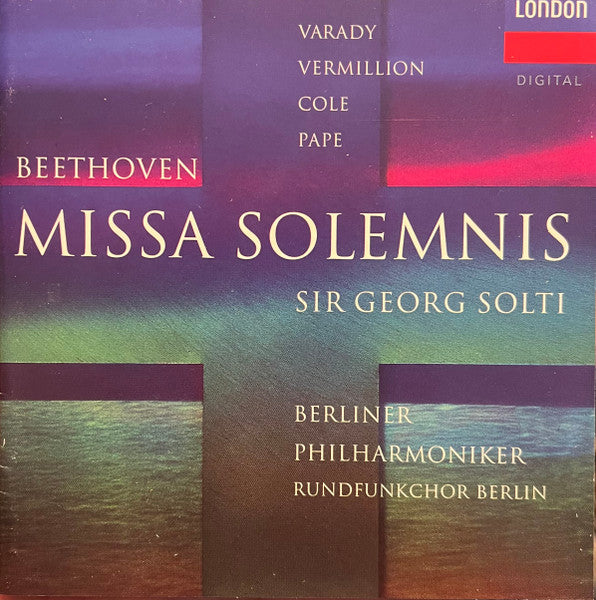 USED CD - Beethoven – Varady, Vermillion, Cole, Pape, Sir Georg Solti, Berliner Philharmoniker, Rundfunkchor Berlin – Missa Solemnis