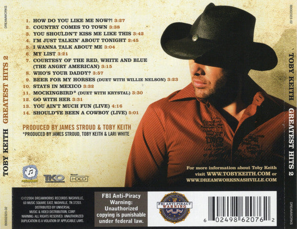 USED CD - Toby Keith – Greatest Hits 2