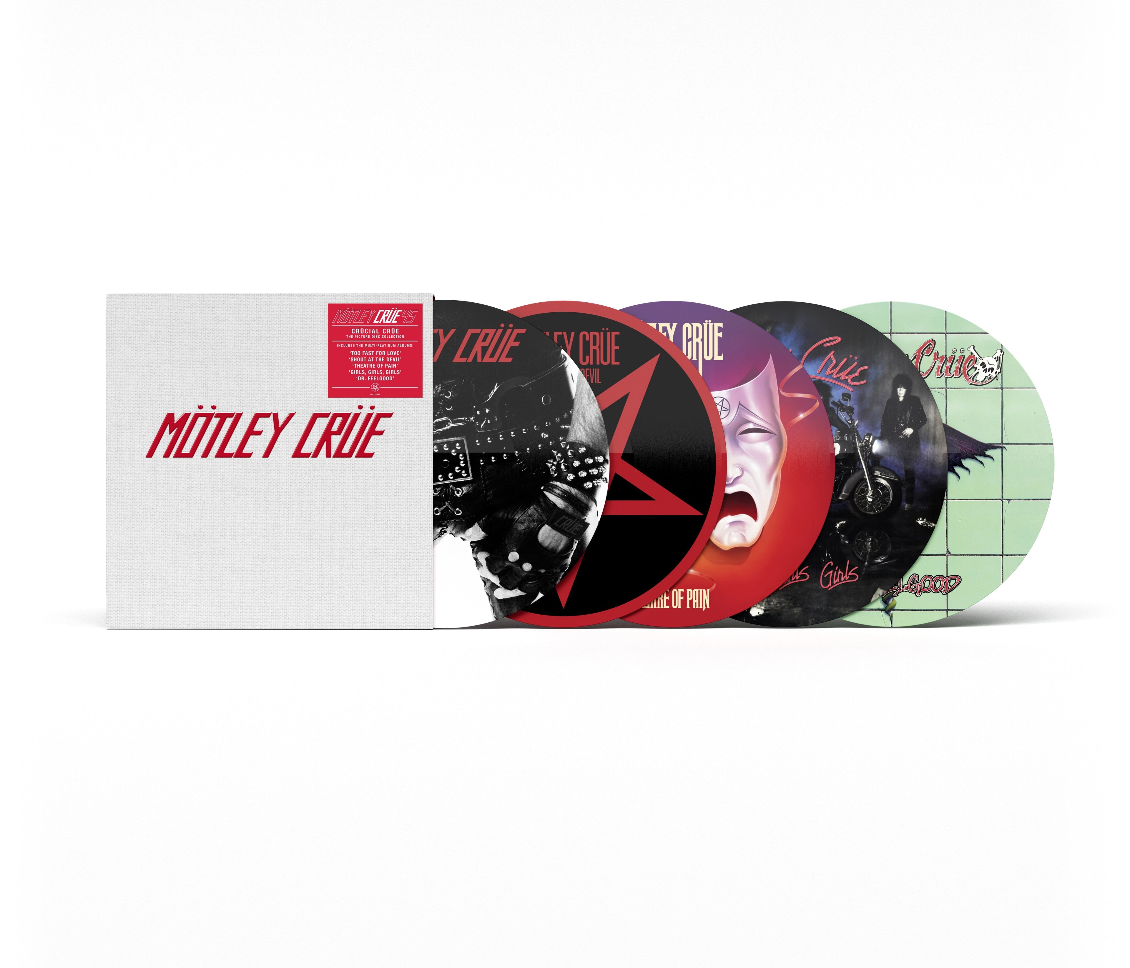 Motley Crue - (PRESALE 7/10/26) Crucial Crue (45th Anniversary) (DLX PICTURE 5x VINYL) | NEW