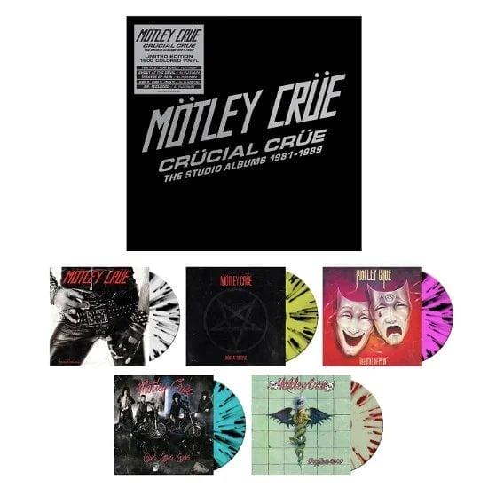 MOTLEY CRUE - Crücial Crüe - The Studio Albums 1981-1989 Coloured Vinyl Box Set