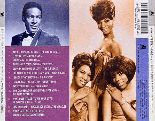 USED CD - Various – The Best Of Motown 1960s, Volume 2