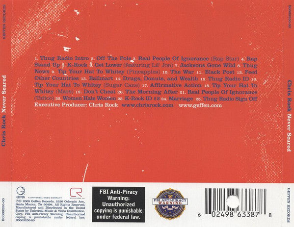 USED 2CD - Chris Rock – Never Scared