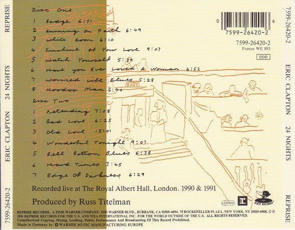 USED 2CD - Eric Clapton – 24 Nights