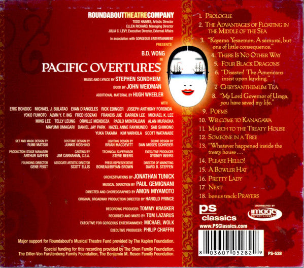 USED CD - Stephen Sondheim, B.D. Wong – Pacific Overtures: The New Broadway Cast Recording