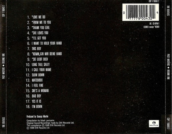 The Beatles – Past Masters • Volume One - USED CD
