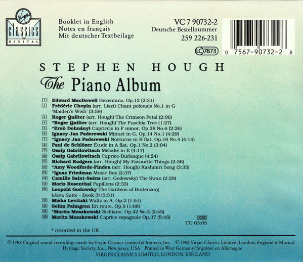 USED CD - Stephen Hough – The Piano Album