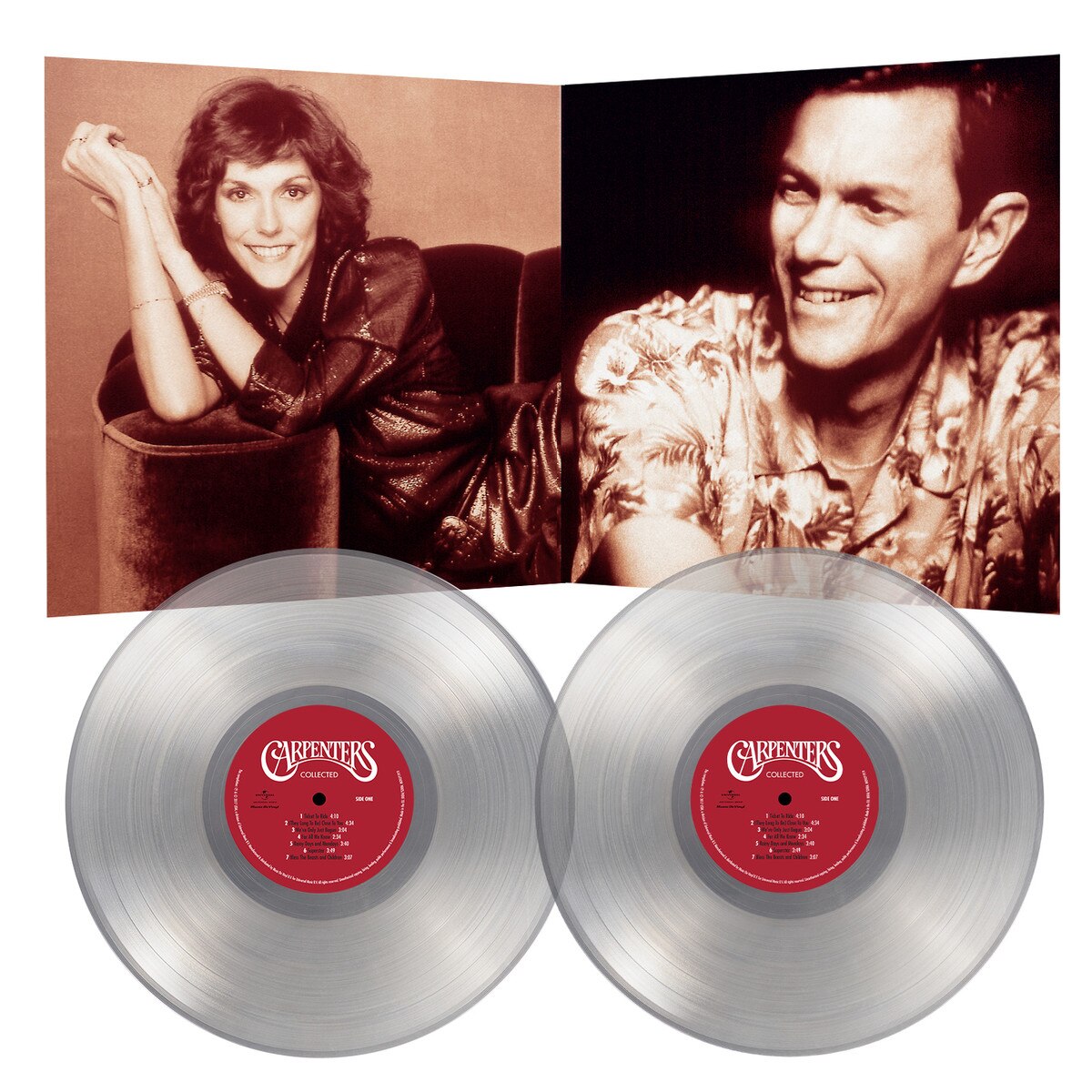 The Carpenters - (PRESALE 7/10/26) Collected (180G 4PG BOOK NMBRD GATEFOLD CRYSTAL CLEAR 2xVINYL) |