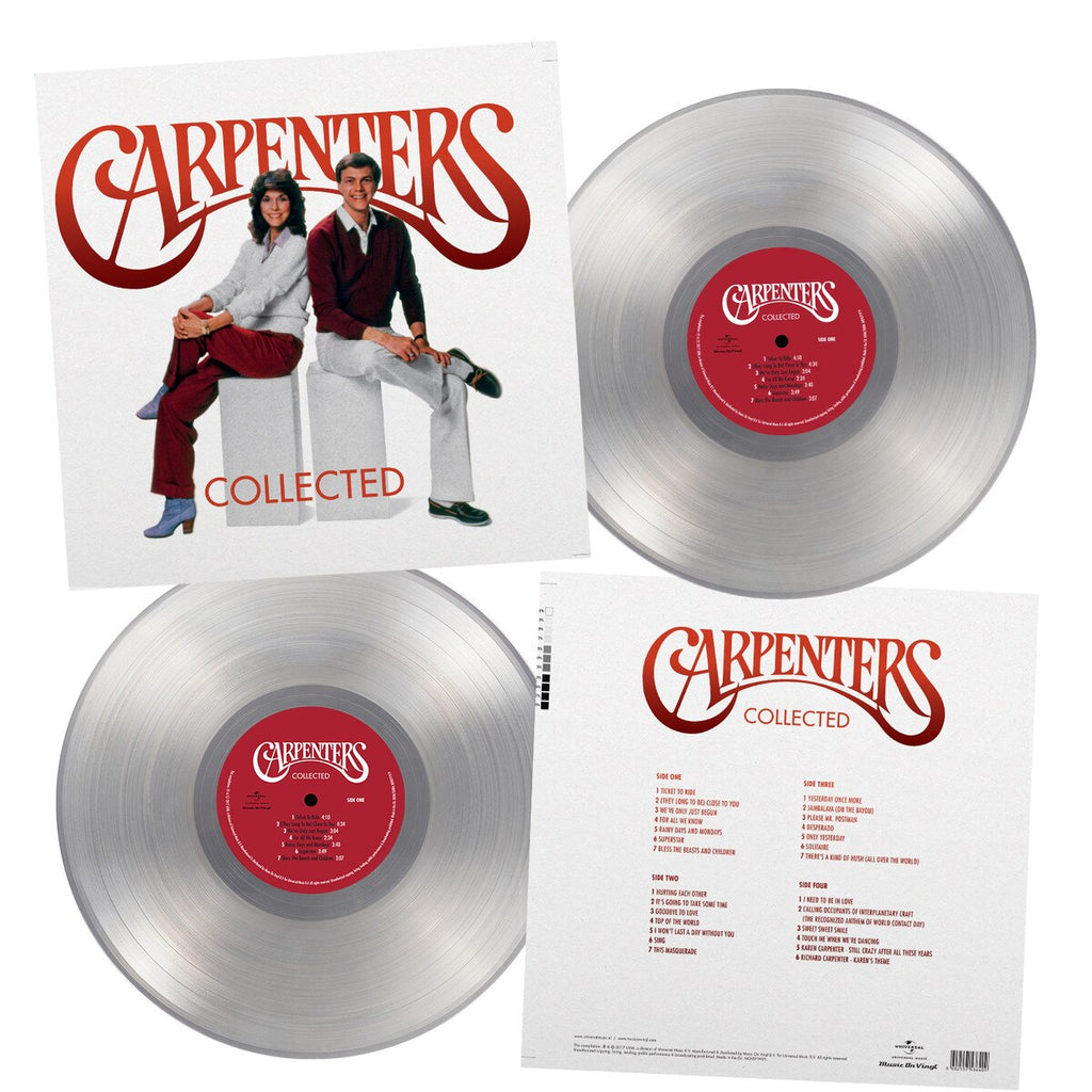 The Carpenters - (PRESALE 7/10/26) Collected (180G 4PG BOOK NMBRD GATEFOLD CRYSTAL CLEAR 2xVINYL) |