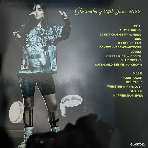 Billie Eilish - Glastonbury 24th June 2022 (COLOR VINYL) | Mint (M) Mint (M)