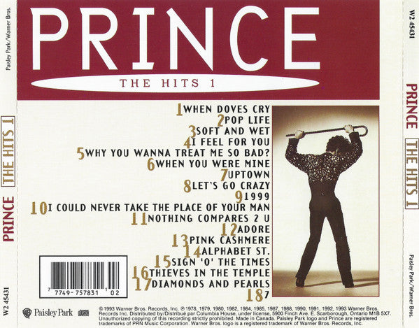 USED CD - Prince – The Hits 1