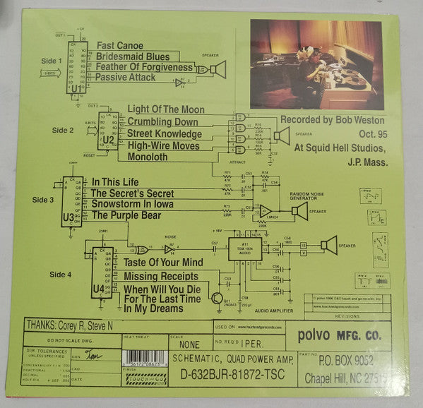 Polvo - Exploded Drawing (AQUA VINYL 2LP) |