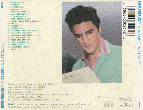 USED CD - Elvis Presley – Elvis Presley Sings Leiber & Stoller