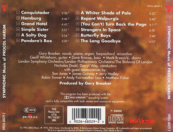 USED CD - London Symphony Orchestra – The Long Goodbye - Symphonic Music Of Procol Harum