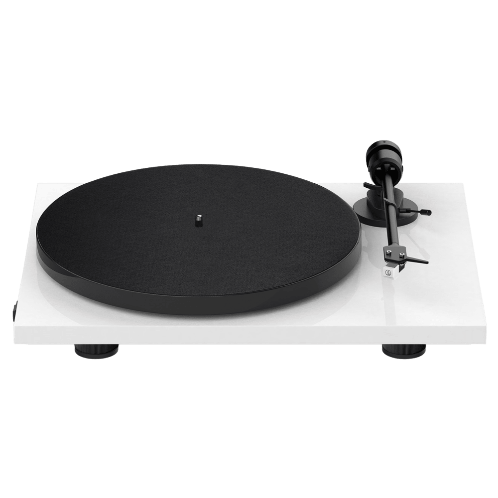 ProJect E1 Phono Turntable in White With Audio Technica AT2600L Cartridge
