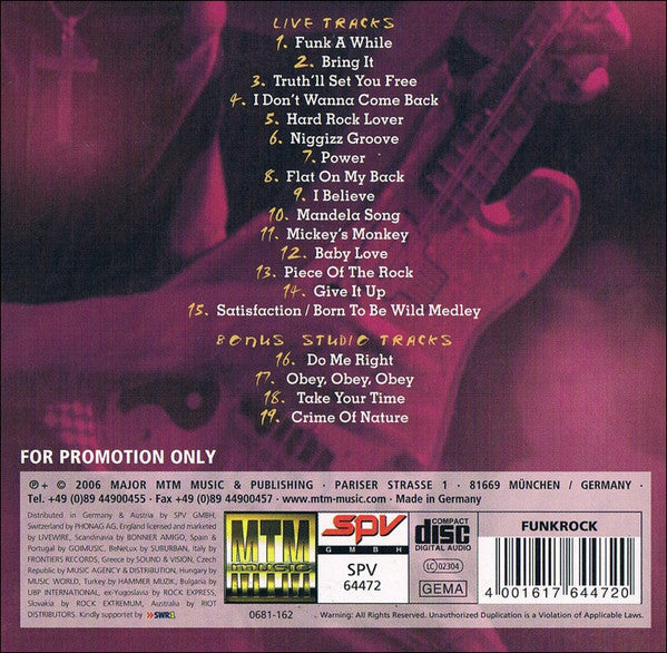 USED CD - Mother's Finest – Right Here, Right Now - Live At Villa Berg - Disc 1