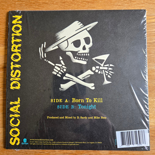 Social Distortion - Born To Kill / Tonight (VINYL 7") | Mint (M) Mint (M)