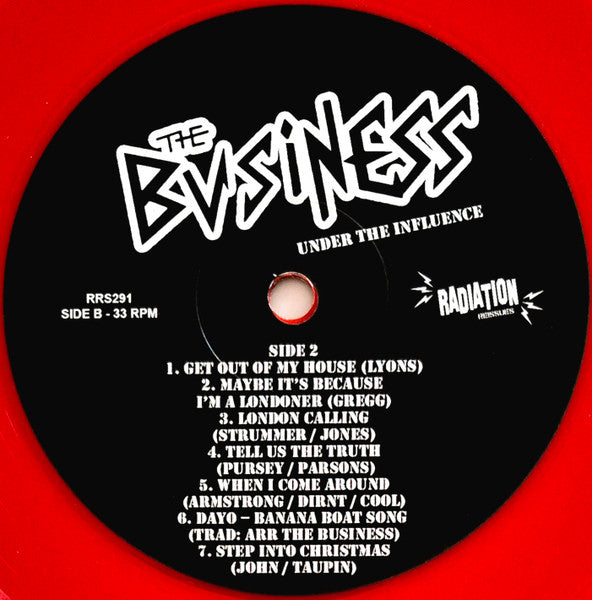The Business - Under The Influence (RED VINYL LP) | NEW