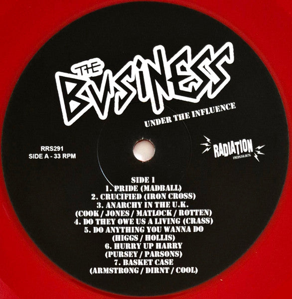 The Business - Under The Influence (RED VINYL LP) | NEW