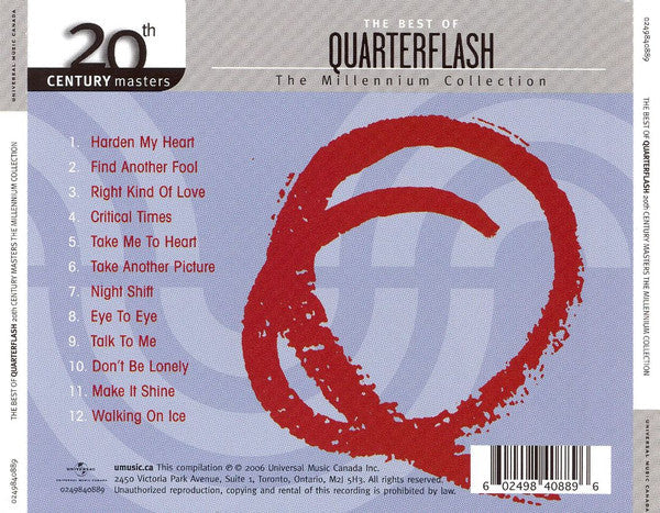 USED CD - Quarterflash – The Best Of Quarterflash