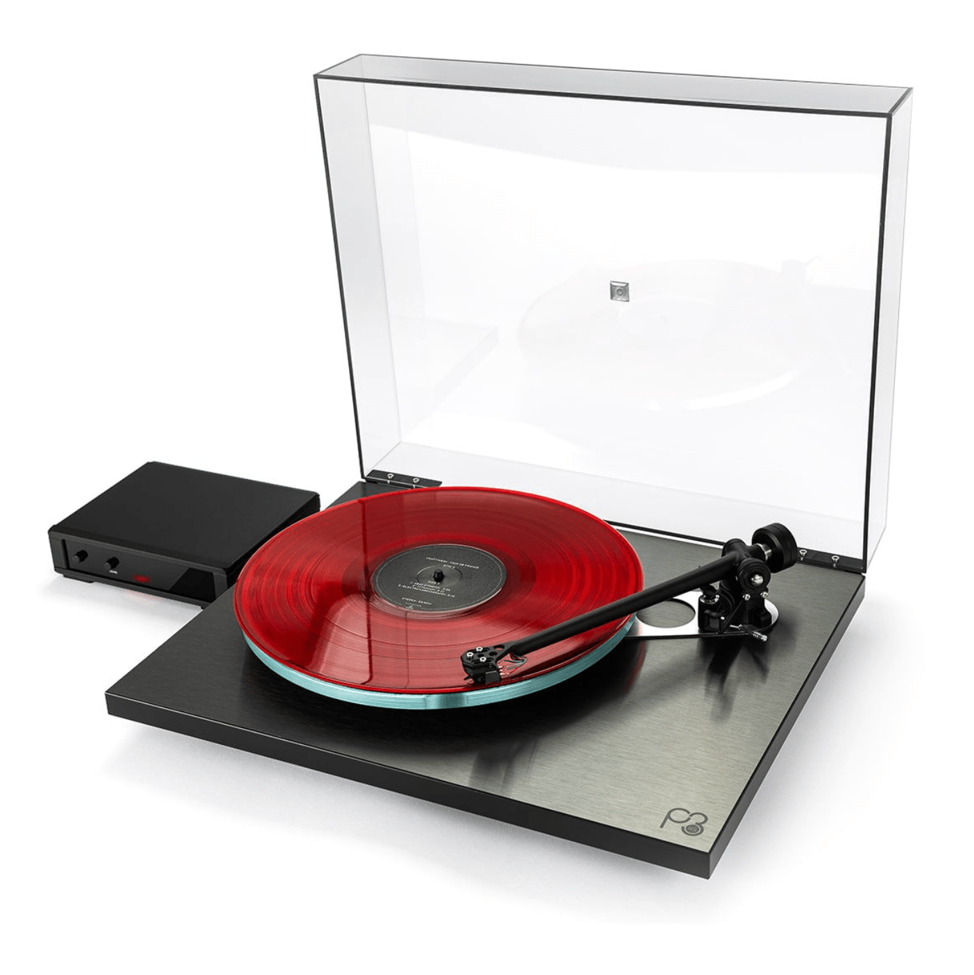 Rega Planar 3 RS Special Edition with ND5 in Brushed Aluminium Black
