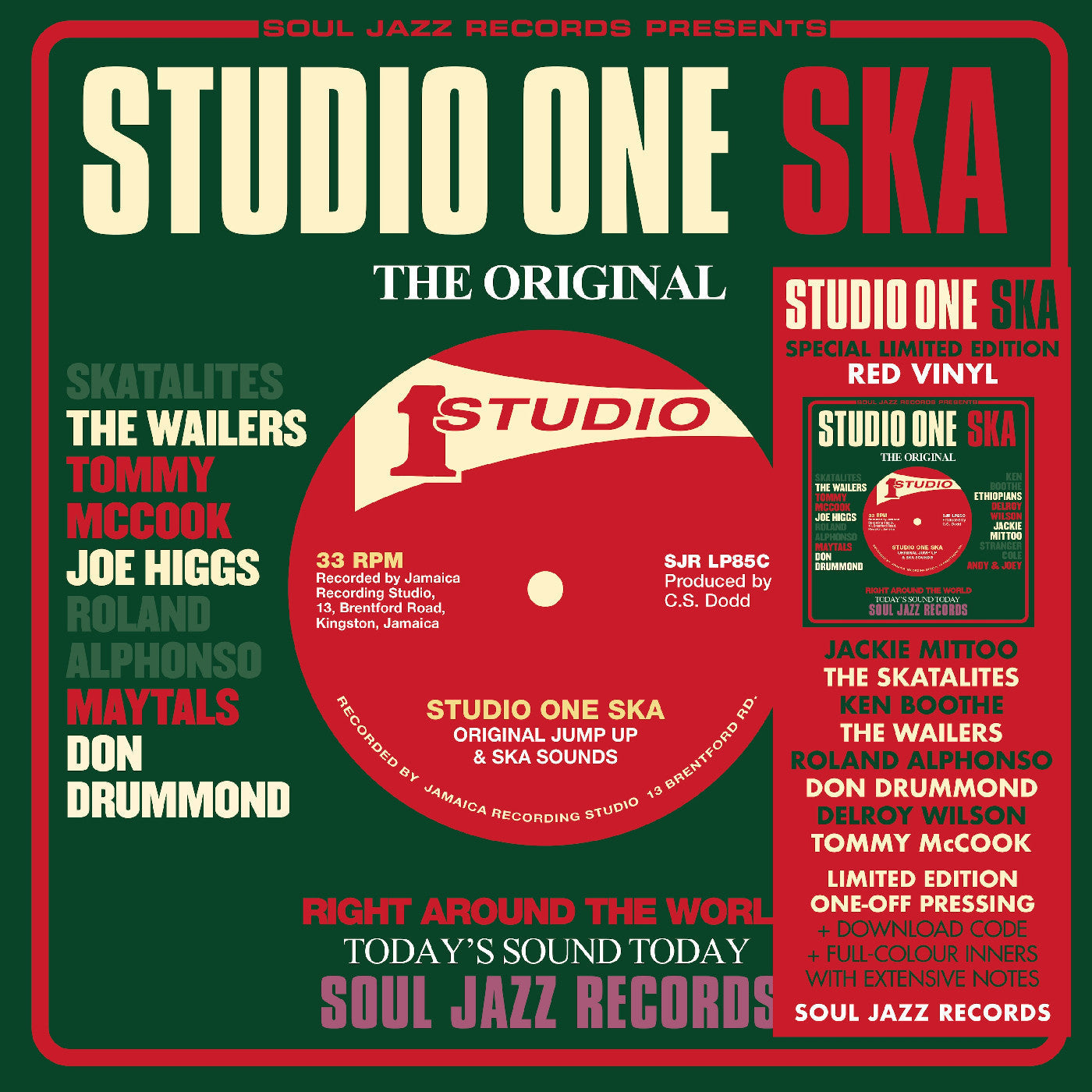 Soul Jazz Records presents - (PRESALE 6/26/26) STUDIO ONE SKA (DDL RED 2xVINYL) | Mint (M) Mint (M)