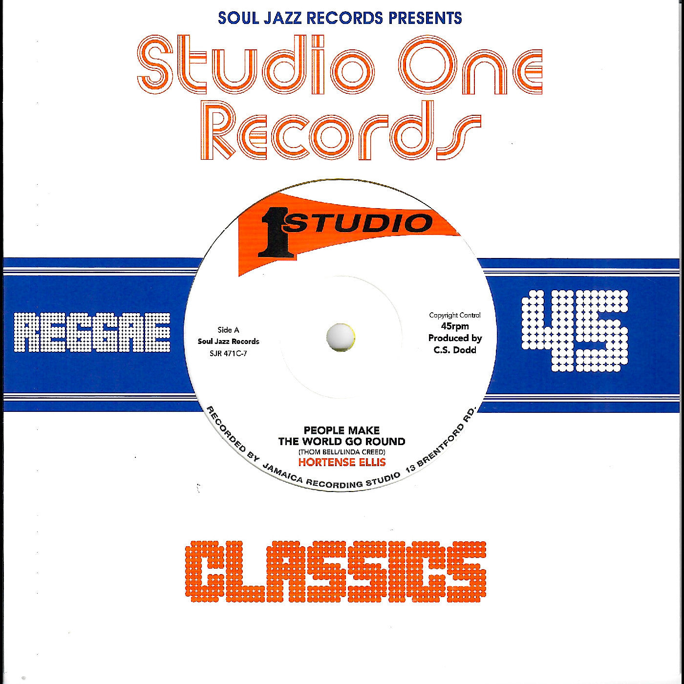 Hortense Ellis - (PRESALE 7/24/26) People Make The World Go Round (YELLOW 7" VINYL) |
