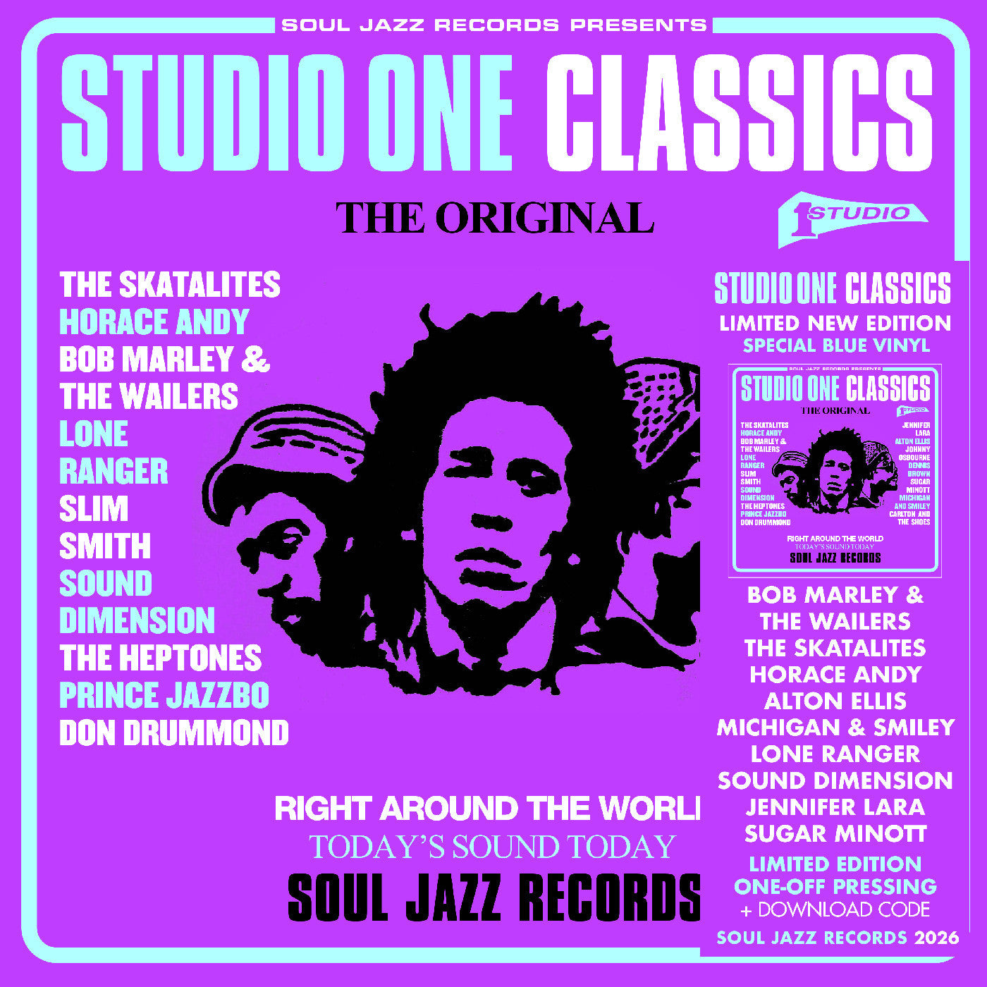 Soul Jazz Records presents - (PRESALE 6/26/26) STUDIO ONE CLASSICS (DDL BLUE 2xVINYL) | Mint (M) Mint (M)