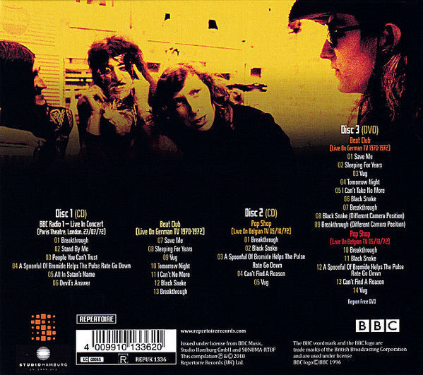 USED 2CD/DVD - Atomic Rooster – On Air - Live At The BBC & Other Transmissions
