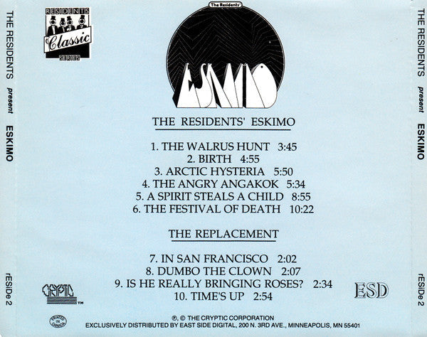 USED CD - The Residents – Eskimo (Classic Series)