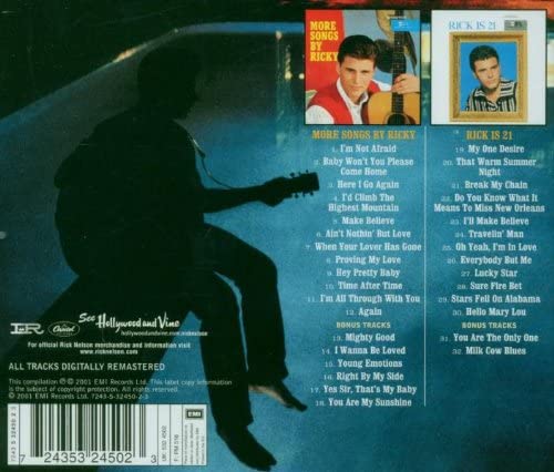Ricky Nelson ‎– More Songs By Ricky / Rick Is 21 - USED CD