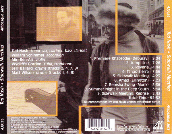 USED CD - Ted Nash – Sidewalk Meeting