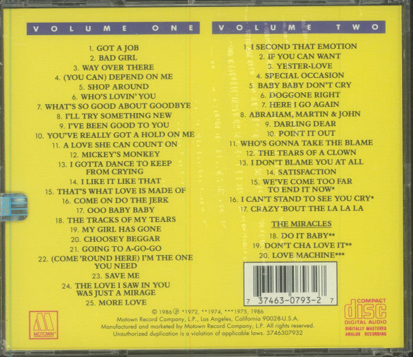 USED 2CD - Smokey Robinson & The Miracles – Anthology
