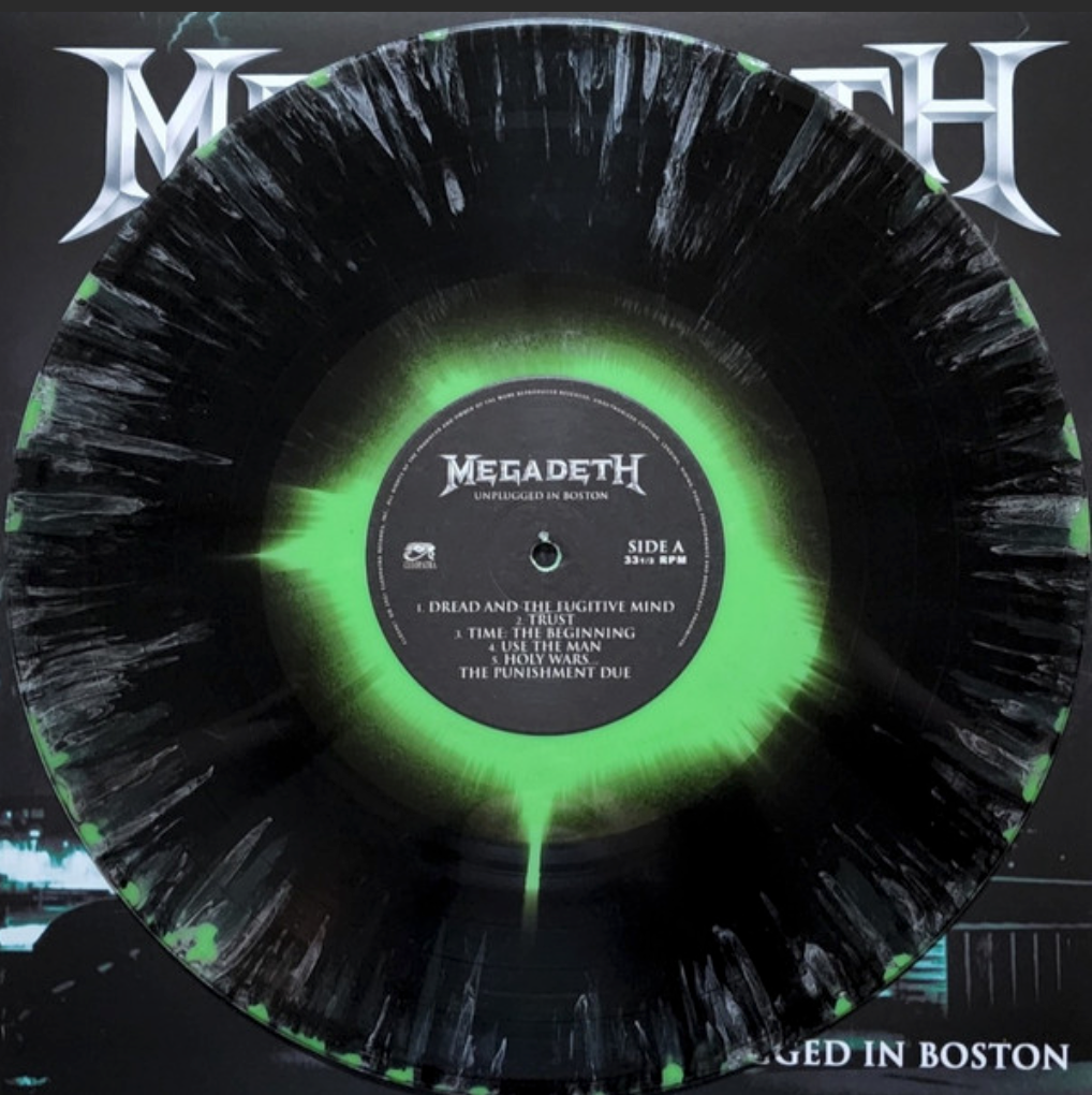 Megadeth - Unplugged In Boston (Green & Black Splatter VINYL LP Cleopatra CLO2749) | NEW