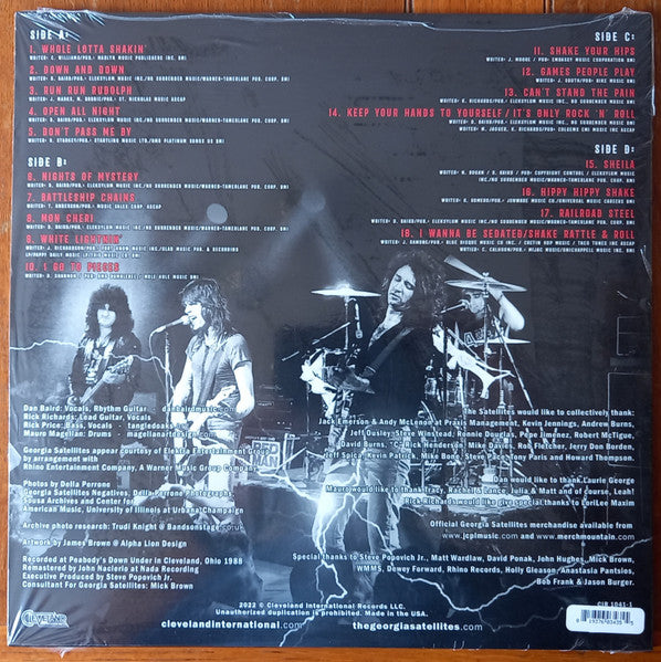 The Georgia Satellites - Lightnin' In A Bottle (The Official Live Album)(2xVINYL COLOR) | Mint (M) Mint (M)