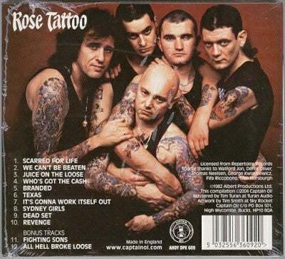USED CD - Rose Tattoo – Scarred For Life
