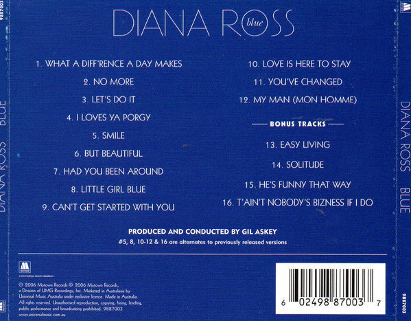 USED CD - Diana Ross – Blue