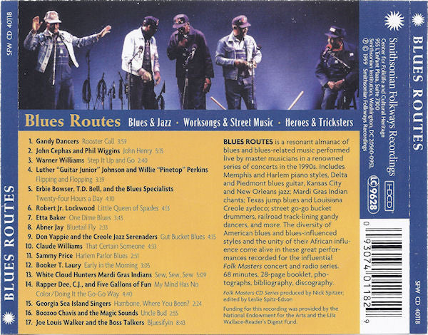 USED CD - Various – Blues Routes (Blues & Jazz • Worksongs & Street Music • Heroes & Tricksters)