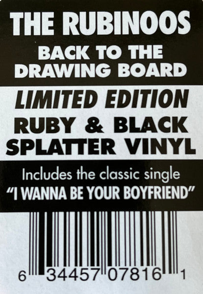 LP - The Rubinoos – Back To The Drawing Board