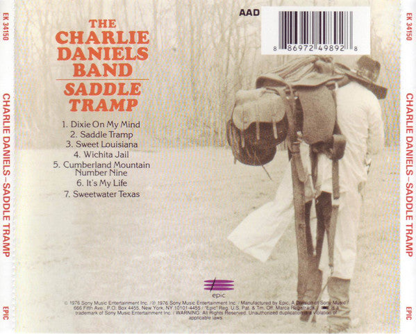 USED CD - The Charlie Daniels Band – Saddle Tramp